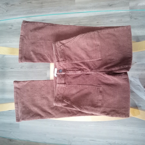 Dex Chocolate Corduroy High Rise Flares - Picture 1 of 5